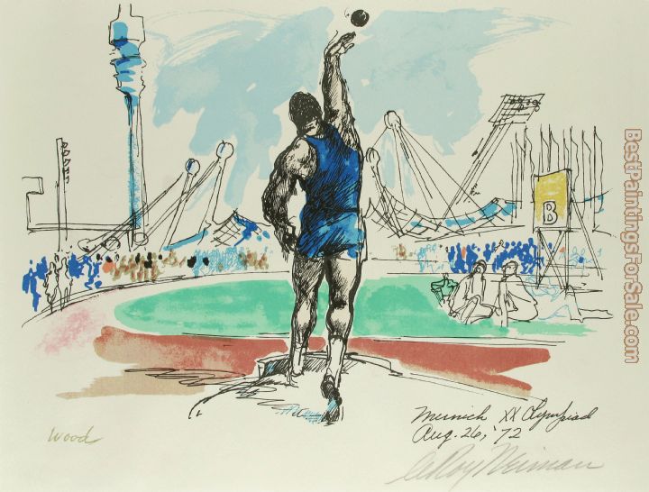 Leroy Neiman Shot Put